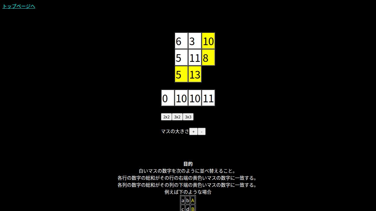 クロスサムもどき